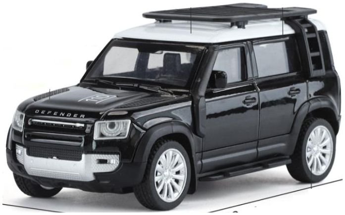 Available to Order – Land Rover Defender 110 Black 1:43 (QXT 2503123K)