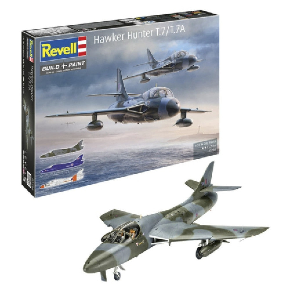 Available To Order – R03786 - 1:32 Hawker Hunter T.7/t.7a (plastic Kit) REVELL Model (R03786)