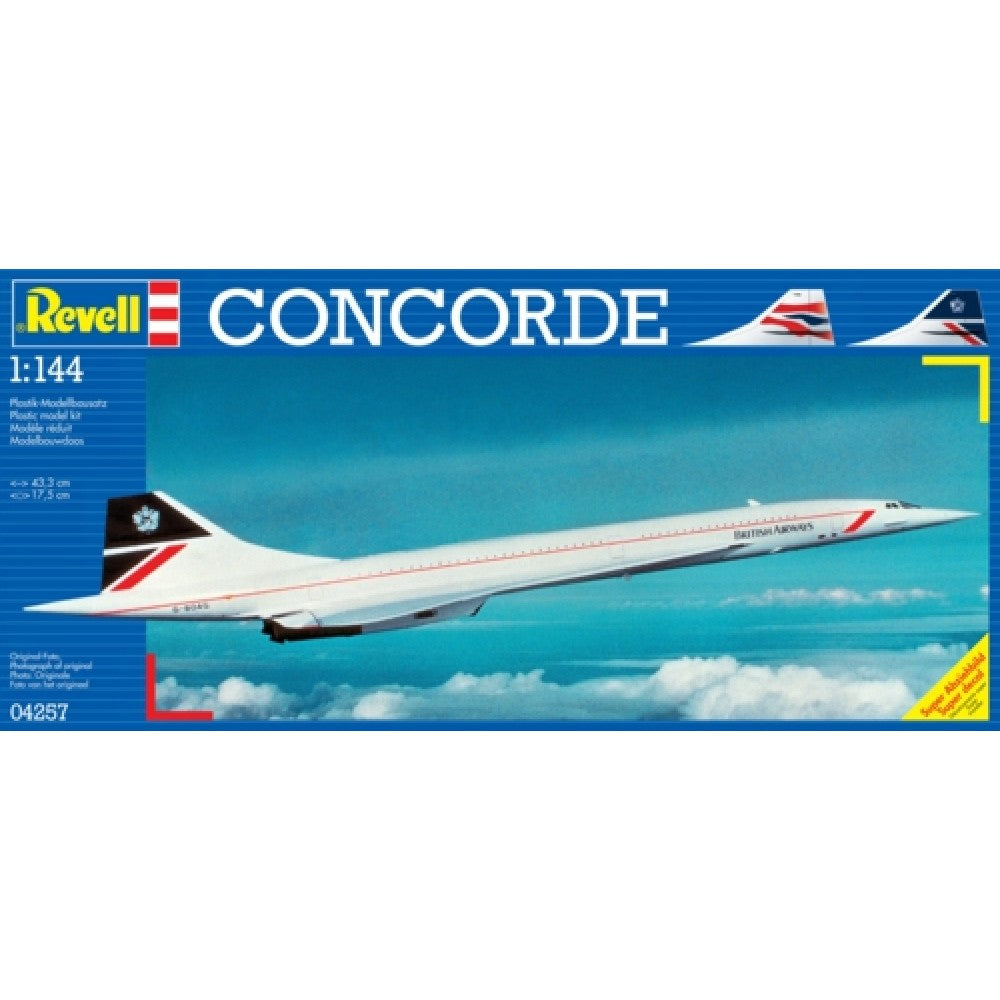 Available to Order – Concorde British Airways (Plastic Kit) 1:144 Revell Model (R04257)