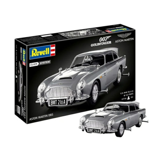 Available To Order – R07746 - 1:24 JAMES BOND ASTON MARTIN DB5 (CLICK SYSTEM) (PLASTIC KIT) REVELL Model (R07746)