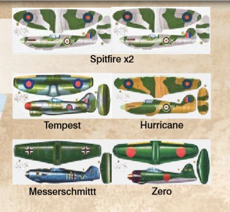 Available to Order – WWII Foam Fighter Planes (Box of 6) (RAF 41025)