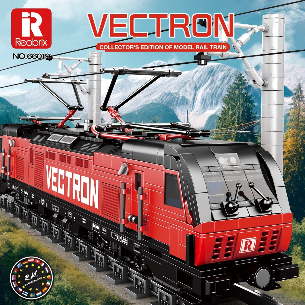 Available To Order – Vectron European Electric Passenger Train (1,889pcs) 51 CM Reobrix Model (REO 66019A)