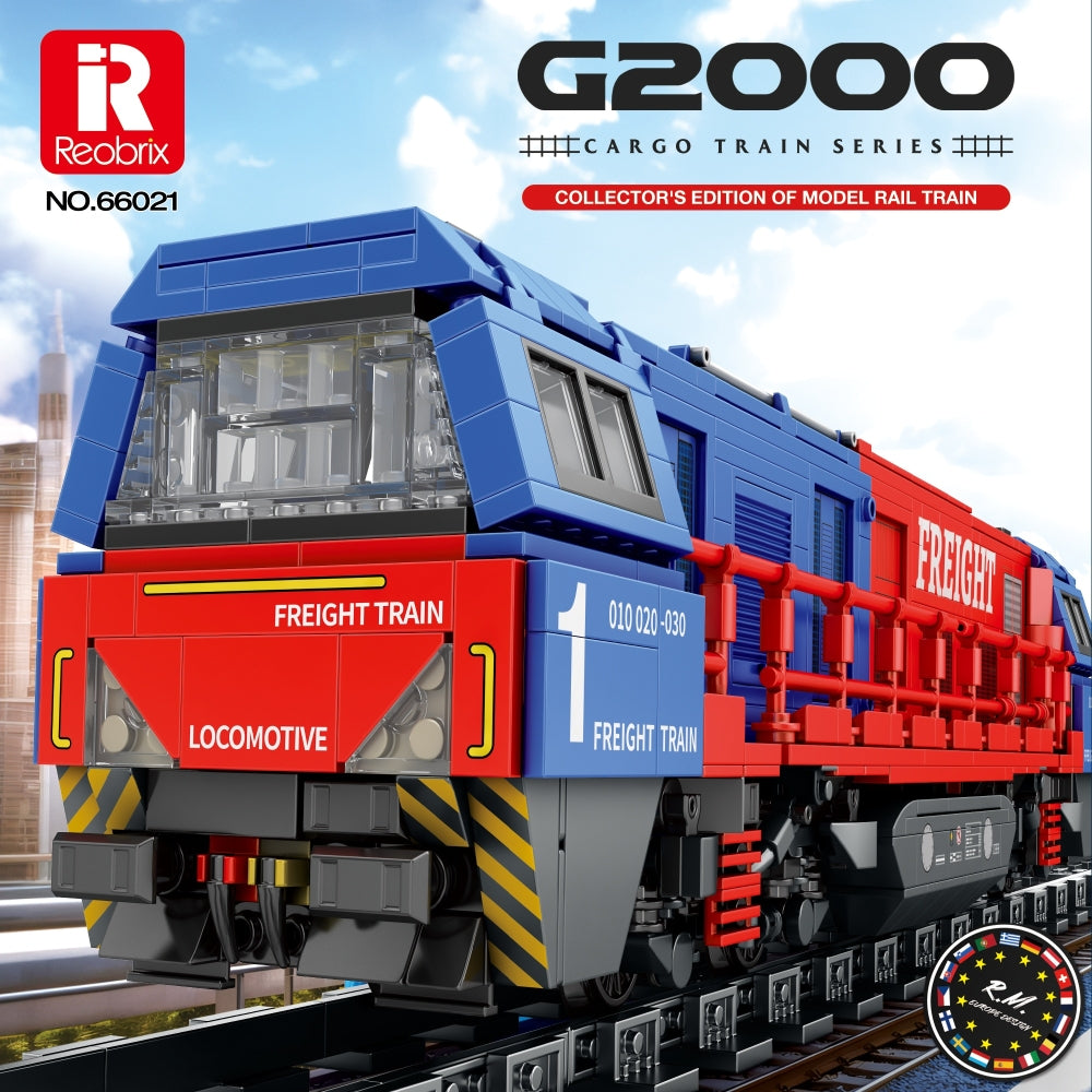 Available To Order – G2000 European Freight Train (1,980pcs) 51 CM Reobrix Model (REO 66021A)