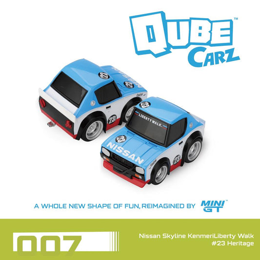 Pre-Order – Qubecarz Nissan Skyline Kenmeri Liberty Walk No.23 Heritage Blister Packaging 1:64 Mini GT Model Car (QZ00607-BL) Stocks Due Jul / Aug 2026