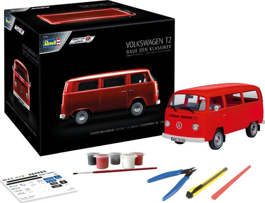 Available To Order – Advent Calendar VW T2 Bus (easy-click) 1:24 Revell Model (REV 01034)