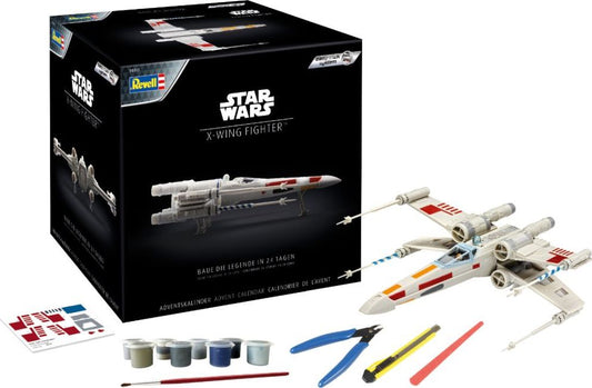 Available To Order – Advent Calendar X-WING Fighter (easy-click) 1:57 Revell Model (REV 01035)