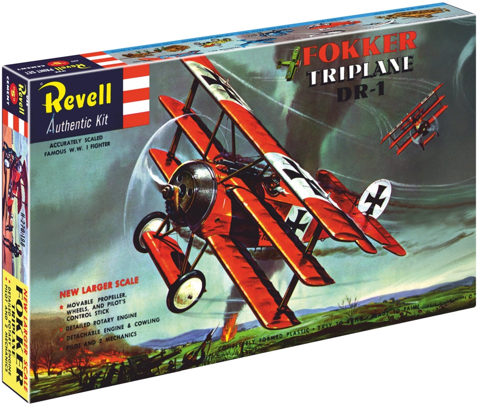 Fokker Triplane DR.1 75 Years Plastic Modelbuilding 1:28 Revell Model