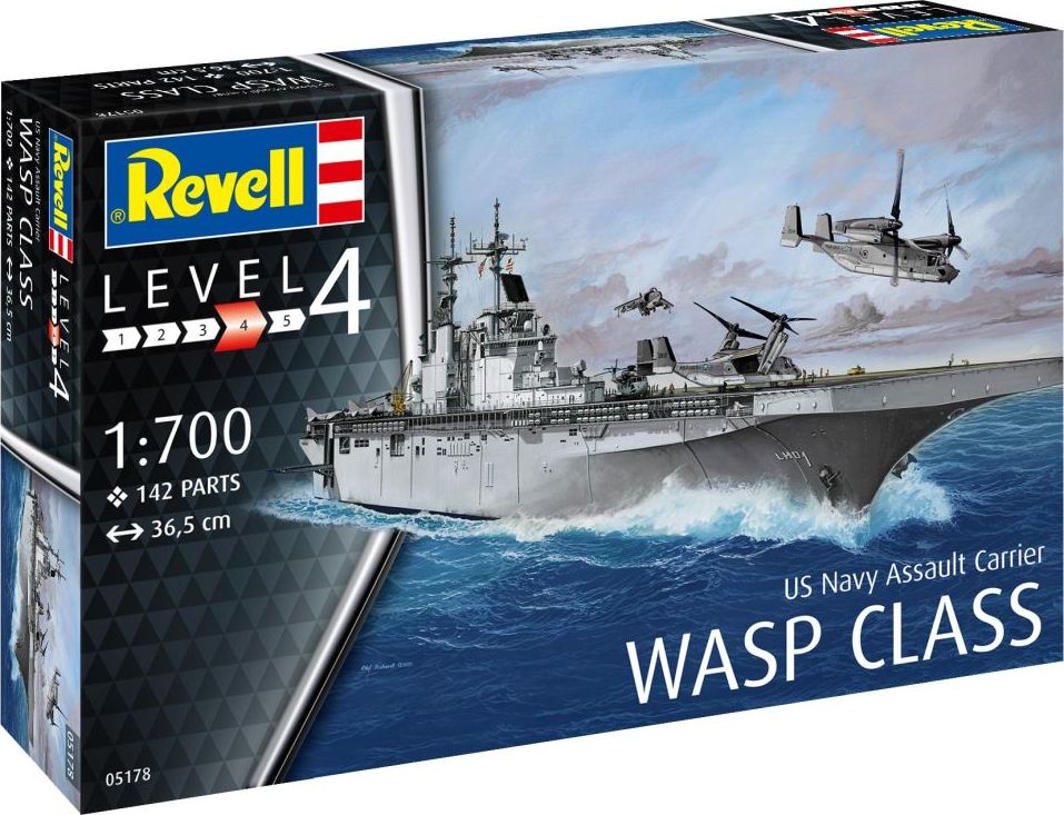 Available to Order – Assault Carrier USS Wasp Class 1:700 (REV 05178)