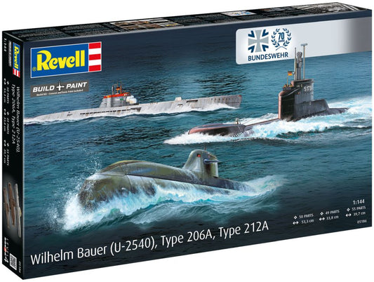 Available To Order – 70 Years Bundeswehr Wilhelm Bauer Type 206A Class2 1:144 (REV 05186)