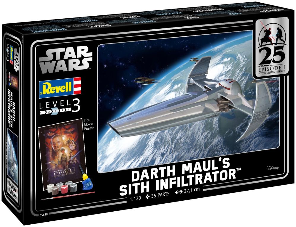 Available to Order – Gift Set - Darth Maul's Sith Infiltrator: EP1 25th 1:120 (REV 05638)