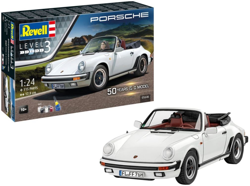 Available to Order – Gift Set Porsche 911 G Model Cabrio 50th Anniversary 1:24 (REV 05646)