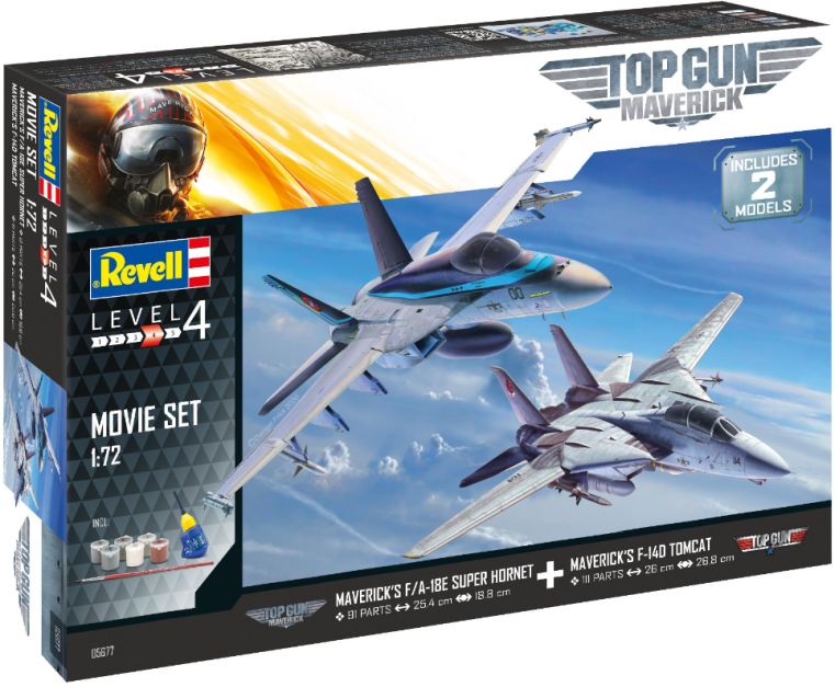 Available to Order – Gift Set Top Gun Movies 1:72 (REV 05677)