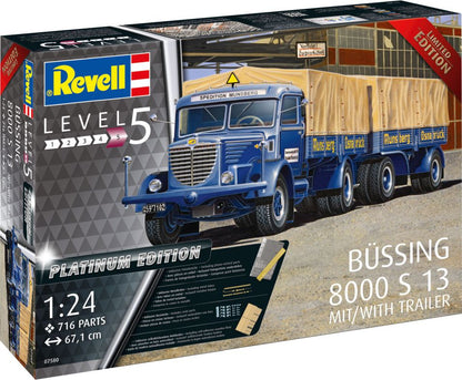 Available to Order – Bussing 8000 S 13 w/Trailer 'Platinum Edition' 1:24 (REV 07580)