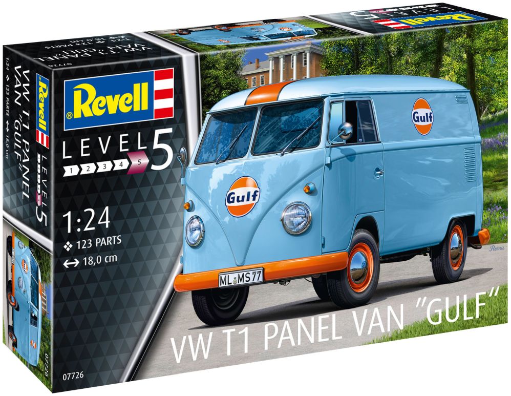 Available to Order – VW T1 Panel Van (Gulf Decoration) 1:24 (REV 07726)