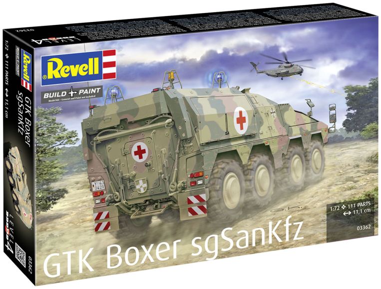 Available to Order – Model Set GTK Boxer sgSANKfz 1:72 Revell Model (REV 63362)