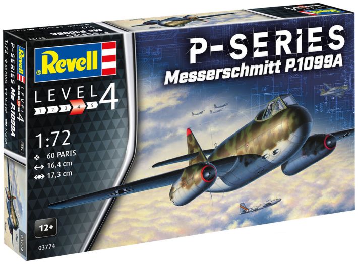 Available to Order – Model Set Messerschmitt P.1099A P-Series 1:72 Revell Model (REV 63774)