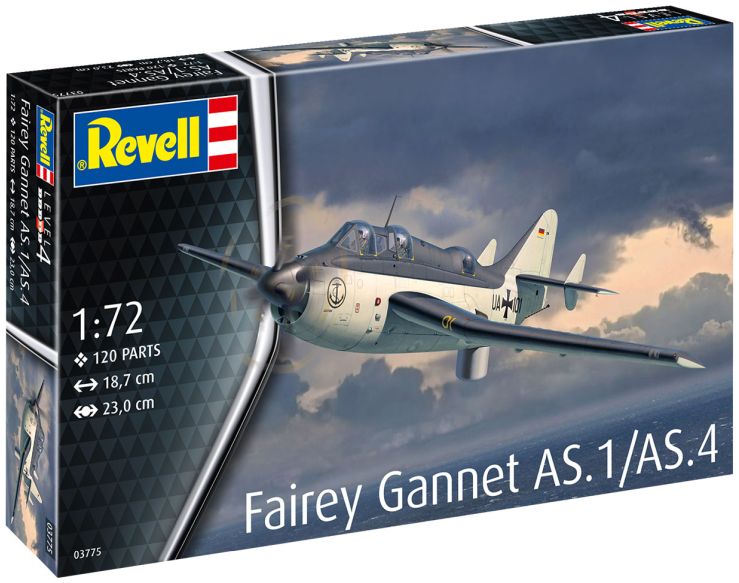Available to Order – Model Set Fairey Gannet AS.1/AS.4 1:72 Revell Model (REV 63775)