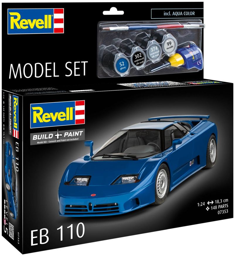 Available to Order – Model Set Bugatti EB110 1:24 Revell Model (REV 67353)
