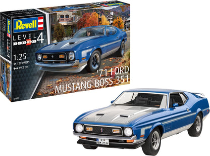 Available to Order – Mustang Boss 351 1971 Model Set 1:25 Revell Model (REV 67699)