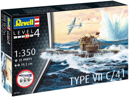 German Submarine Type VII C/41 Starter Kit 1:350 Revell Model