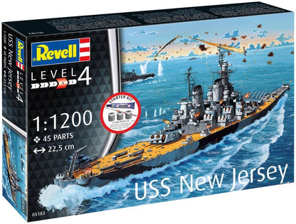 Battleship USS New Jersey Starter Kit 1:1200 Revell Model
