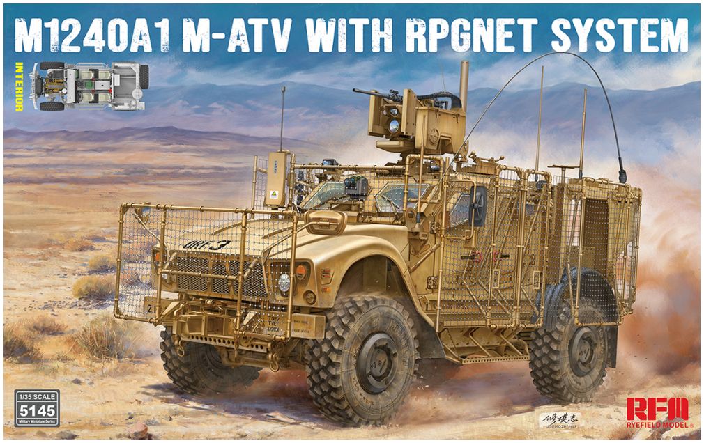 Available To Order – M1240A1 MATV with RPG Net System and Full Interior 1:35 Rye Field Model (RMF 5145)