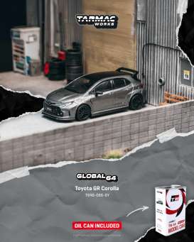 Pre-Order – Toyota GR Corolla Grey TCT64G066GY Stocks Due Jul / Aug 2026 1:64 Tarmac Works Diecast Model