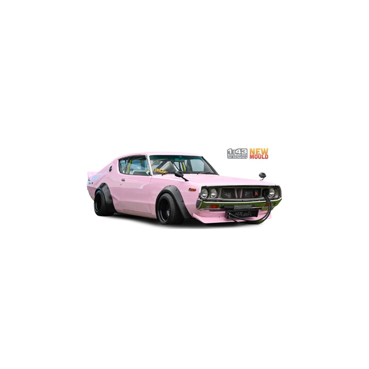 Pre-Order – 1972 Nissan Skyline GT-R Kenmeri W/ L.W. Bodykit, roze 1:43 Solido Model (SOLI4319802) – ETA. January 2027