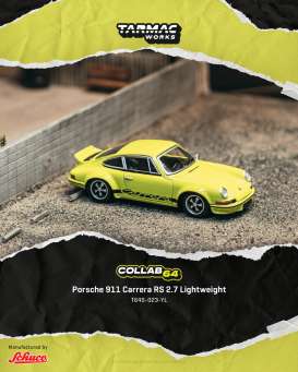 Pre-Order – Porsche 911 (911) Carrera RS 2.7 Lightweight Yellow TCT64S023YL Stocks Due Nov / Dec 2026 1:64 Tarmac Works Diecast Model