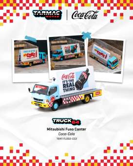 Pre-Order – Mitsubishi Fuso Canter Advertisement Truck Coca-Cola TCT64TTL002CC2 Stocks Due Jul / Aug 2026 1:64 Tarmac Works Diecast Model