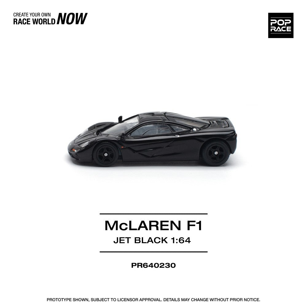 McLaren F1 Jet Black 1:64 Pop Race (PR640230)