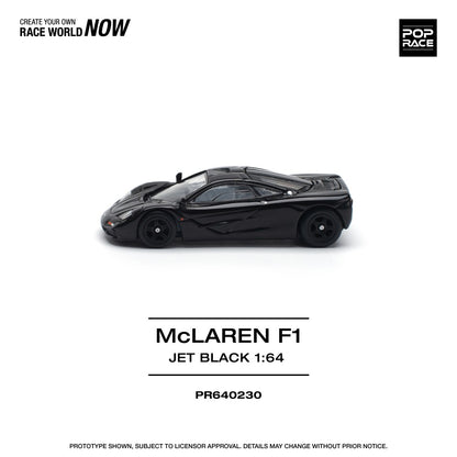 McLaren F1 Jet Black 1:64 Pop Race (PR640230)