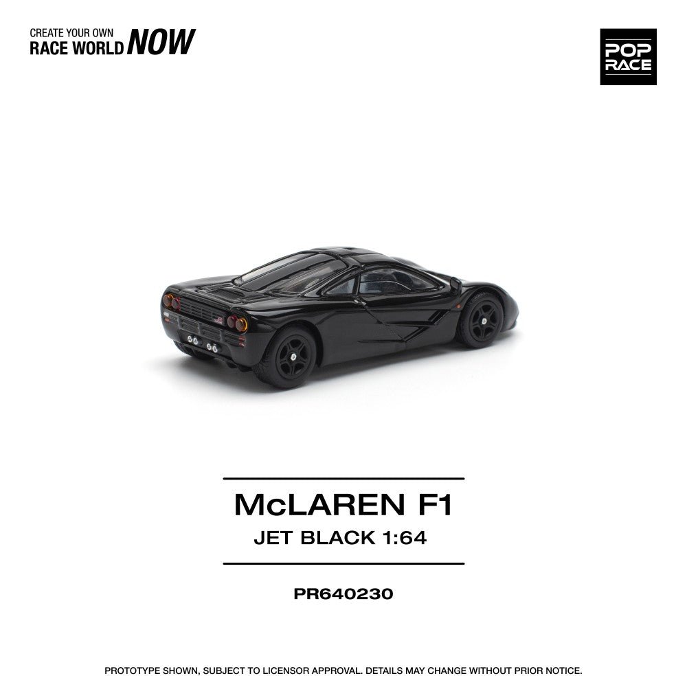 McLaren F1 Jet Black 1:64 Pop Race (PR640230)