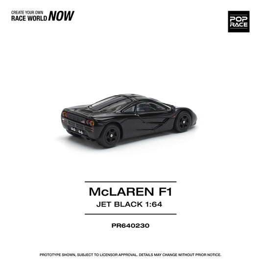 Pre-Order – McLaren F1 Jet Black 1:64 Pop Race (PR640230) Stocks Due Aug / Sept 2026