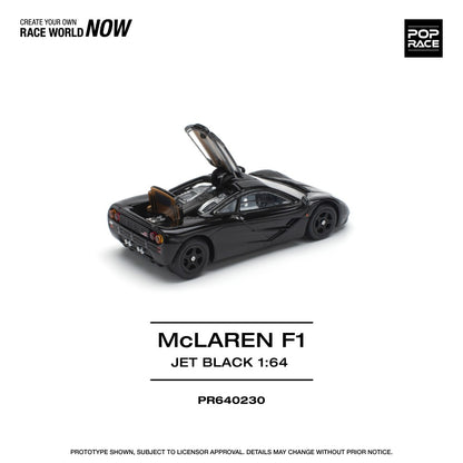 McLaren F1 Jet Black 1:64 Pop Race (PR640230)