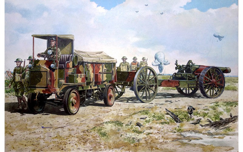 FWD Model B 3 Ton & BL 8-Inch Howitzer Mk.VI 1:72 Roden Kits Model
