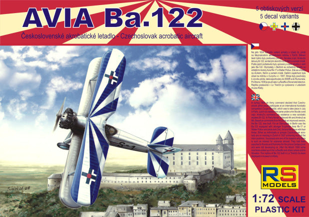 Available To Order – Avia Ba.122 with Avia Rk17 5 Decal v. for Czech Luftwaffe Slovakia Romania 1:72 RS Models (RSM 92056)