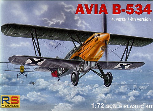 Available To Order – Avia B-534 IV./late version (5 decal v. Bulgaria, Czech, Luftwaffe, Slovakia) 1:72 RS Models (RSM 92070)
