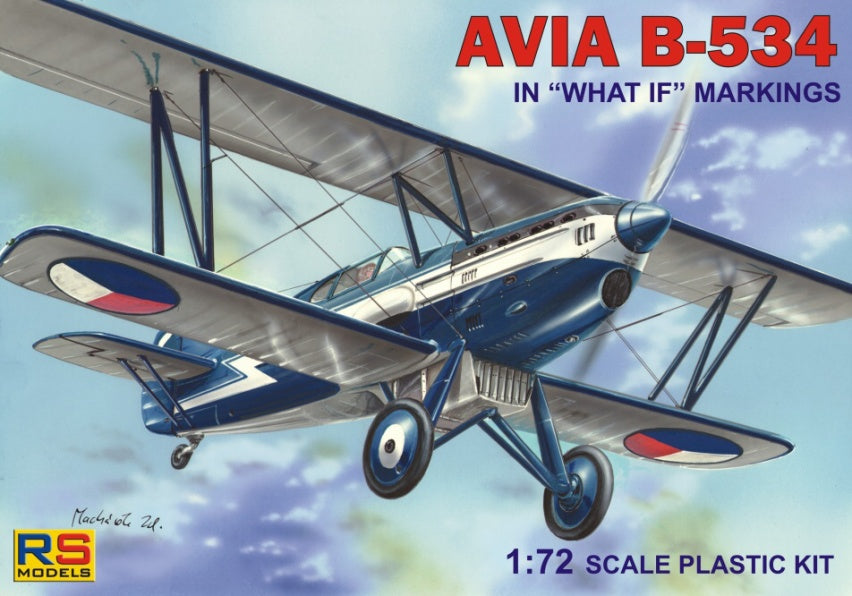 Available To Order – Avia B-534 What if Markings (5 decal v. for Czech, Austria, Italy, Spain, Croatia) 1:72 RS Models (RSM 92080)