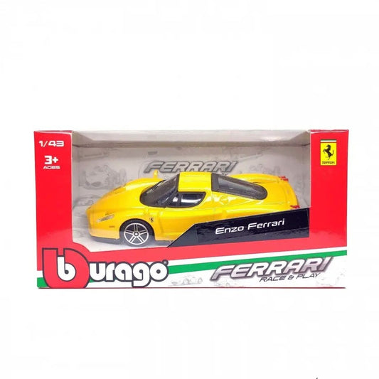 1:43 Burago Race and Play Ferrari Enzo Yellow 18-36000-EN
