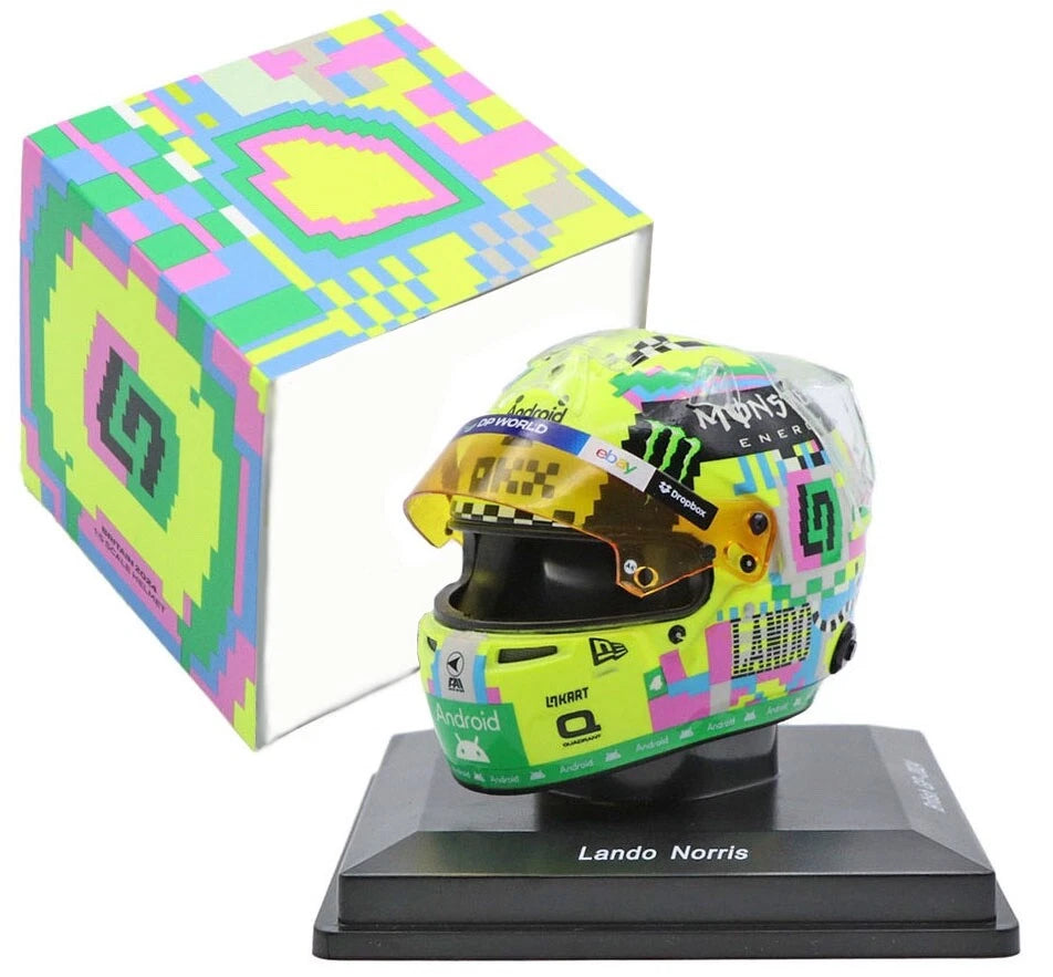 1:5 SPARK 5HF162 MCLAREN F1 TEAM LANDO NORRIS 2024 BRITISH GRAND PRIX HELMET