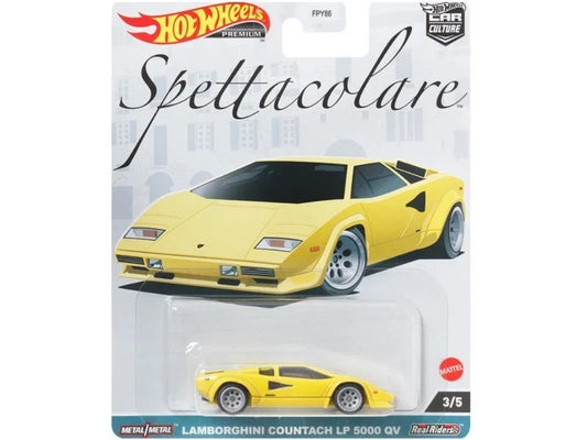 1:64 HOTWHEELS HKC47 SPETTACOLARE 3/5 LAMBORGHINI COUNTACH LP 5000 QV