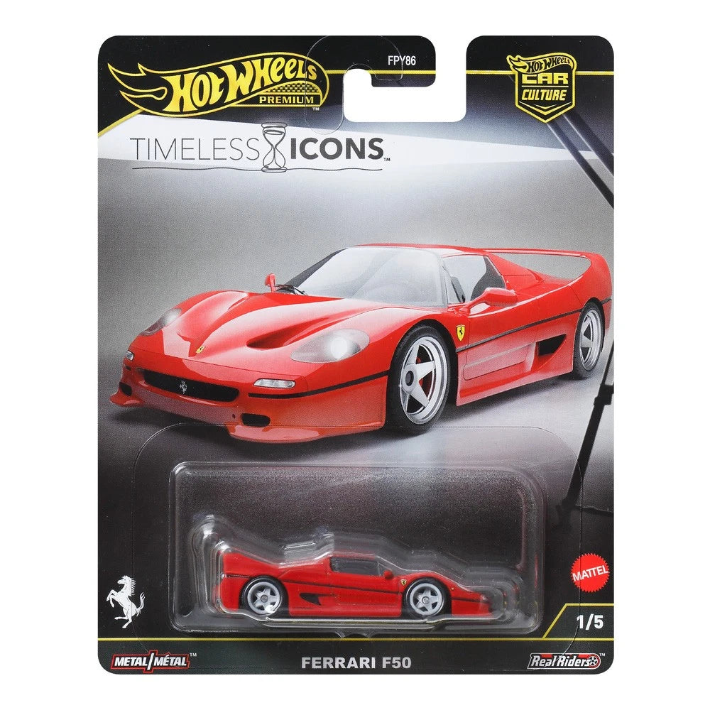 1:64 HOTWHEELS Timeless Icons 1/5 Ferrari F50 JBK56