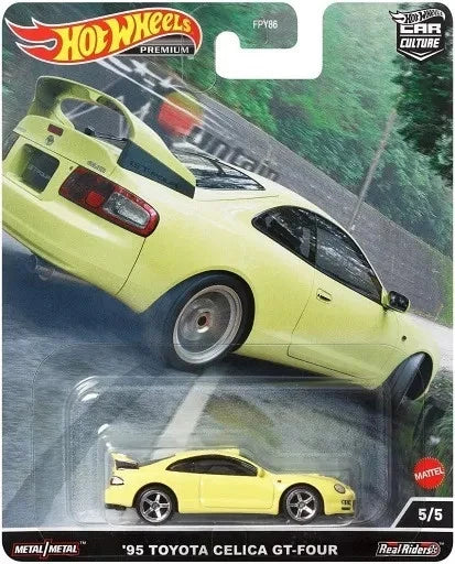 1:64 HOTWHEELS HCJ82 MOUNTAIN DRIFTERS 5/5 '95 TOYOTA CELICA GT-FOUR