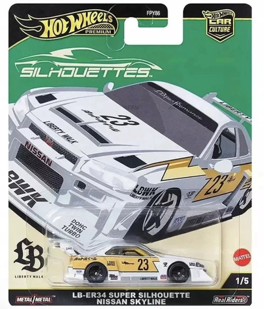 1:64 Hotwheels Silhouettes 1/5 LB ER34 Super Silhoette Nissan Skyline JBK59