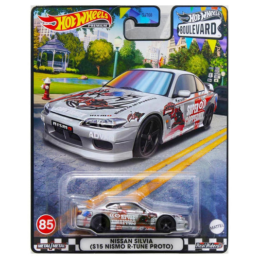1:64 HOTWHEELS HKF31 BOULEVARD NO. 85 NISSAN SILVIA S15 NISMO R-TUNED PROTO