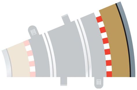 Available To Order – Radius 2 Curve Outer Borders 22.5  x 4 (SCA C8239)