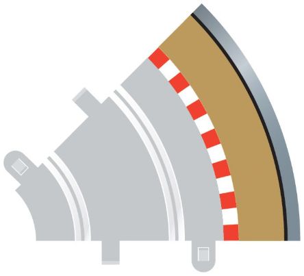 Available To Order – Radius 1 Curve Outer Borders 45  x 4 (SCA C8240)