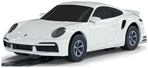 Micro Scalextric Porsche 911 Turbo Car White 1:64 Scalextric Model
