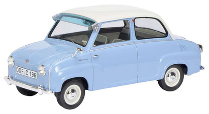 Available to Order – Goggomobil - Blue/White 1:18 Schuco Model (SHU 00096)